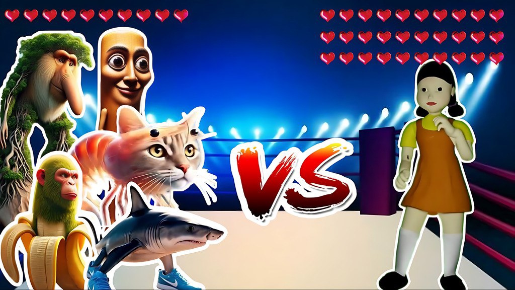 Итальянские мемы vs Игра в кальмара / Мемы / Тун Тун Тун Сахур