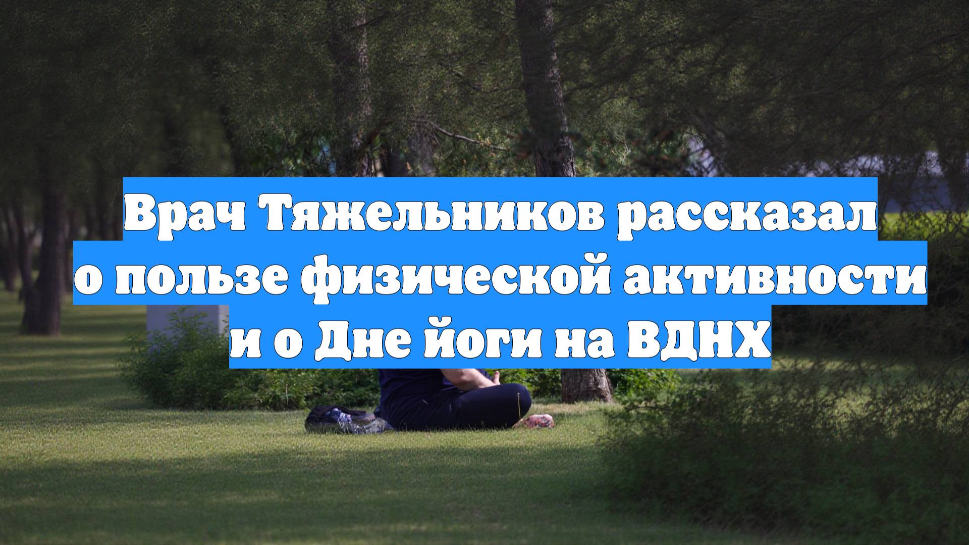 Врач Тяжельников рассказал о пользе физической активности и о Дне йоги на ВДНХ