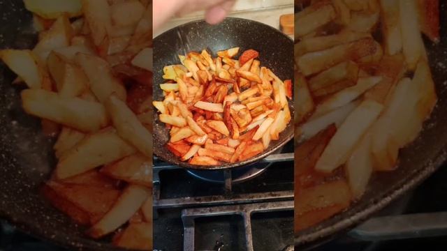 Ночной дожор! Как пожарить картошку фри дома. Ну или почти фри😜