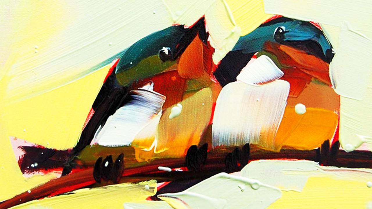 Райские птицы художника Анжелы Мултон