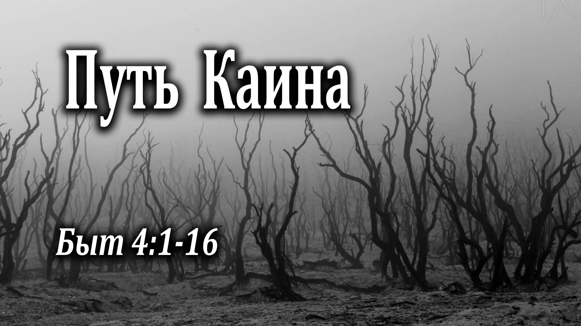 24.01.2021 "Путь Каина" Быт 4:1-16 Левшин Степан