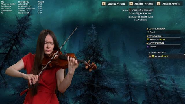 🎵 Бетховен в Skyrim? Да! «Лунная соната» на скрипке среди драконьих гор ⚔️🎻