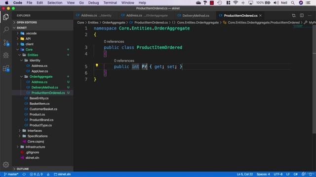 209 Creating the order aggregate part 1
