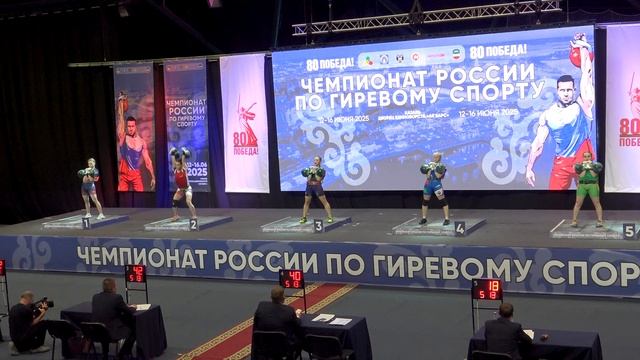 Чемпионат России до 58 кг толчок гирь женщины Трофимова