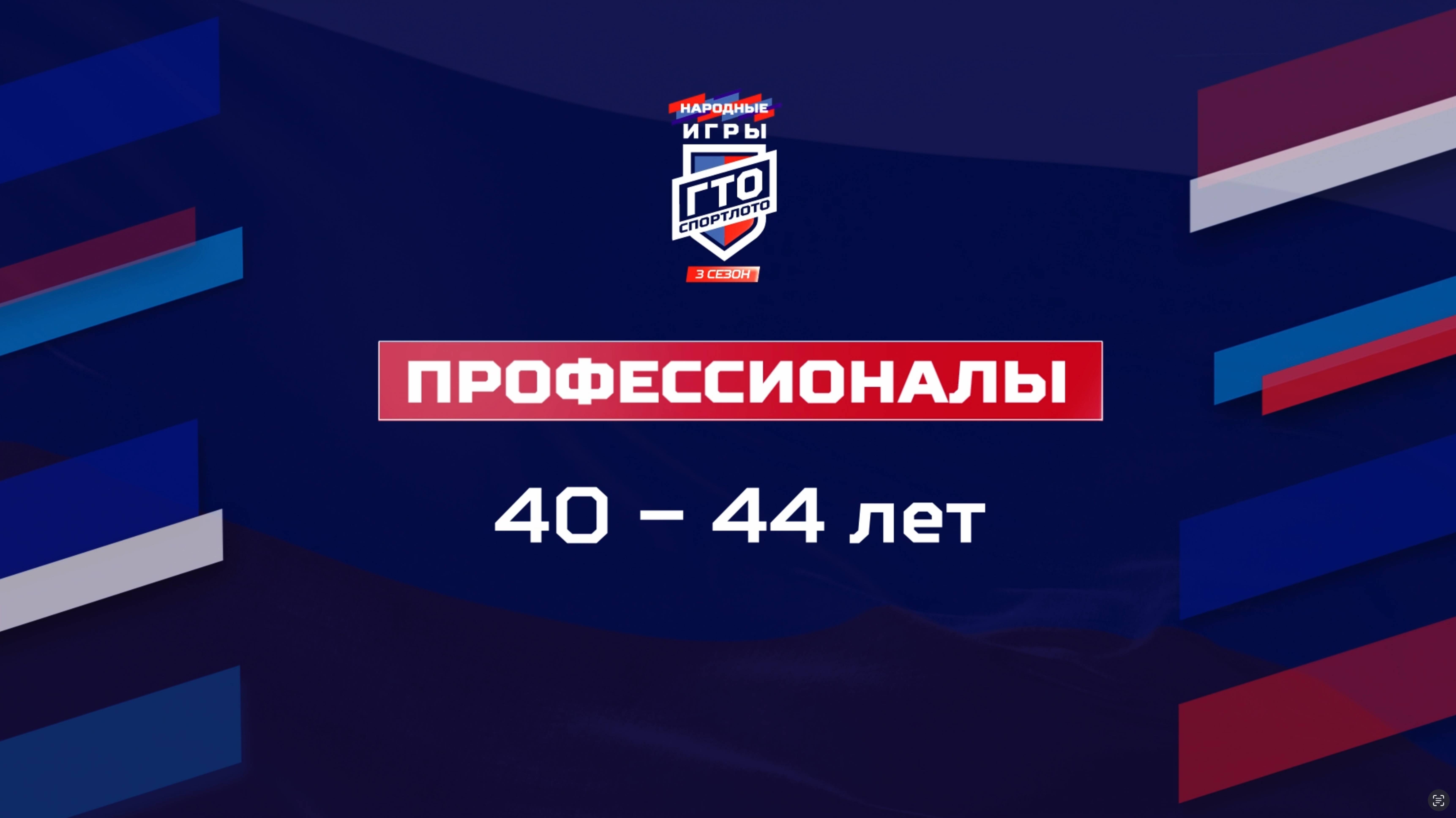 Профессионалы 40-44 лет. Народные Игры ГТО Спортлото, 3 сезон