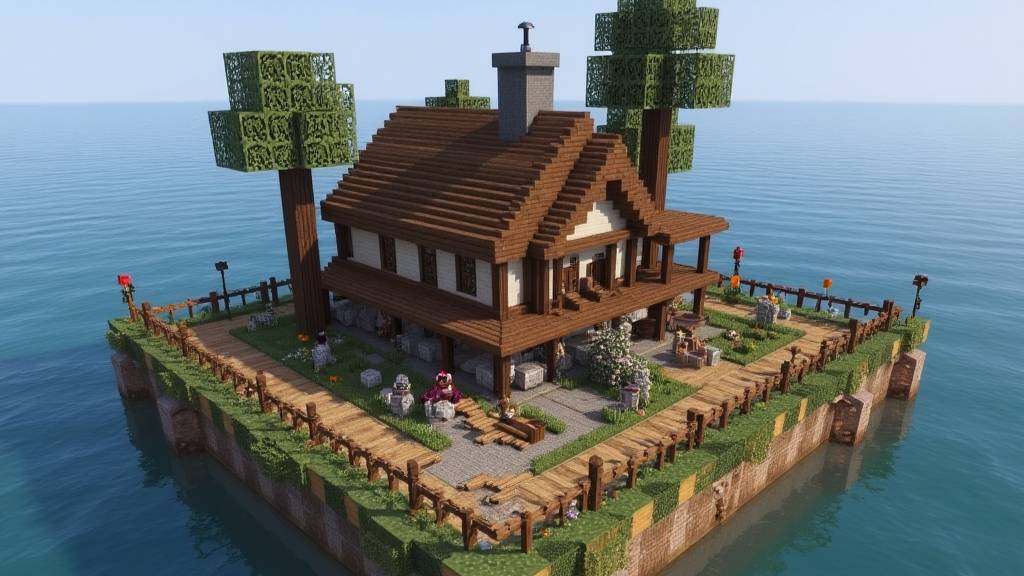 Закат над водой и обзор второго этажа 🌇🏡