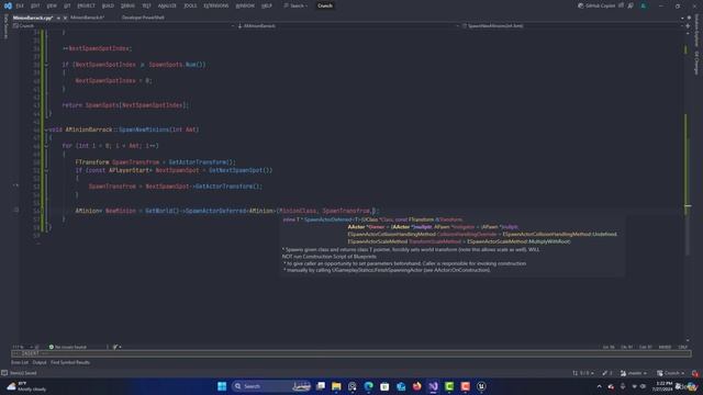 7.14 Создайте класс Minion Barrack и реализуйте базовое создание миньонов
