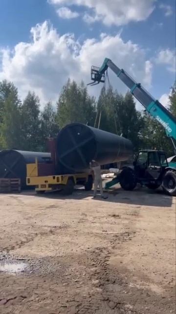 Емкость из сприальновитой трубы #резервуар