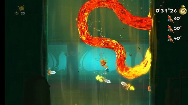 Rayman Legends. 56. Этап Засада на подъемнике. Забег
