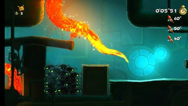 Rayman Legends. 48. Этап Смертельный свет. Забег