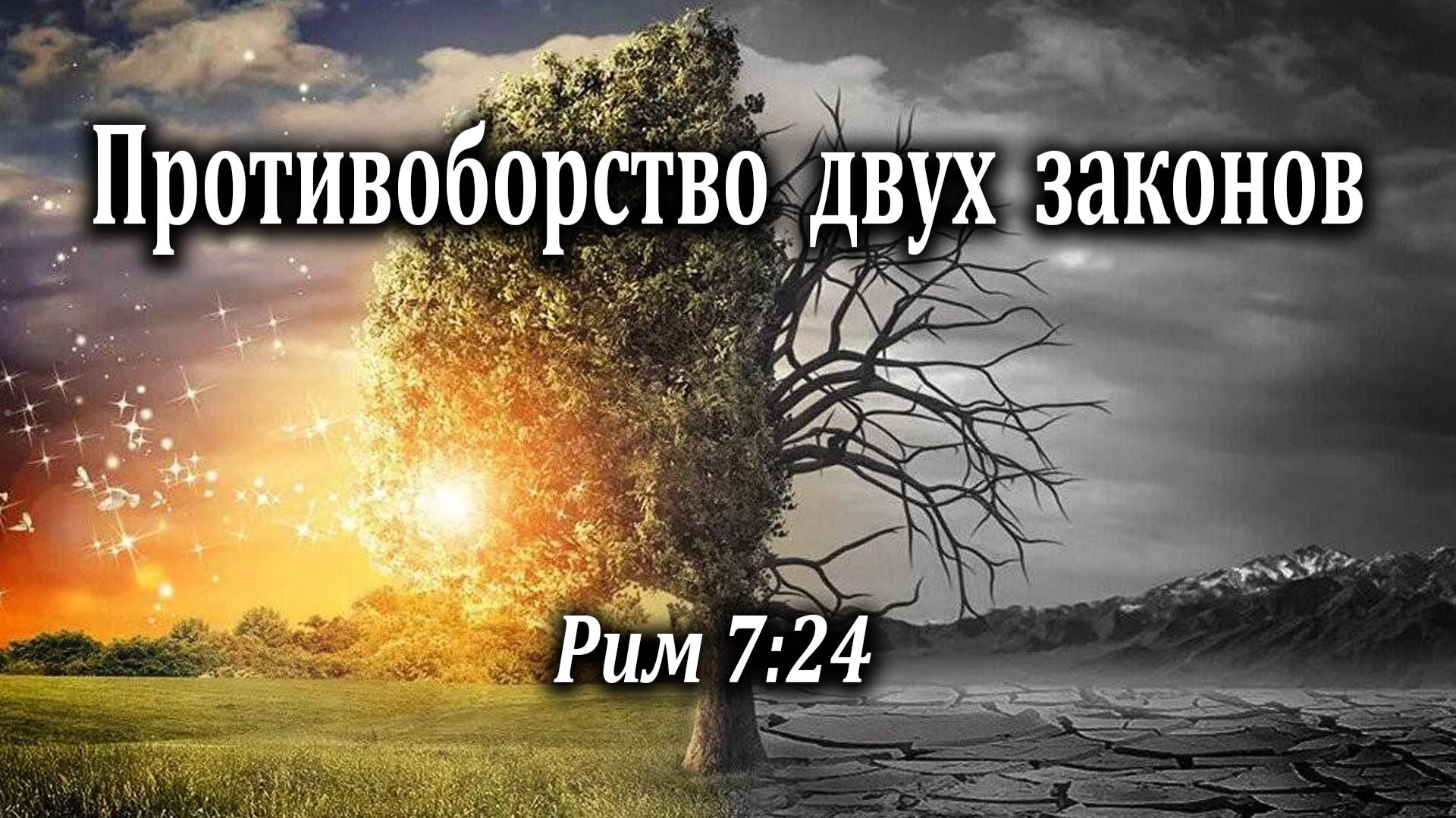 28.03.2021 "Противоборство двух законов" Рим 7:24 Инжеватов Евгений