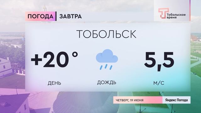 Прогноз погоды на 19 июня
