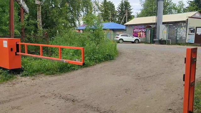 Тест закрытия антивандального шлагбаума