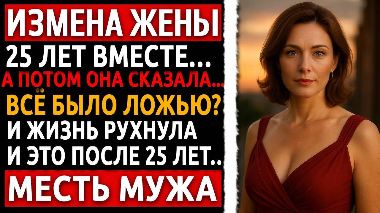 Реальная история мести мужа. После 25 лет брака она сказала: Я никогда тебя не любила. Измена жены.