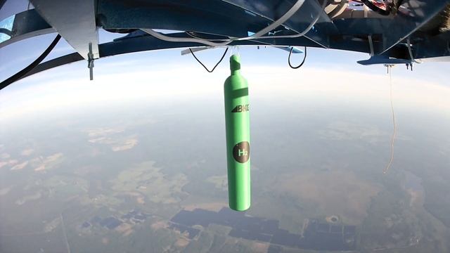 Баллон с водородом в стратосфере!