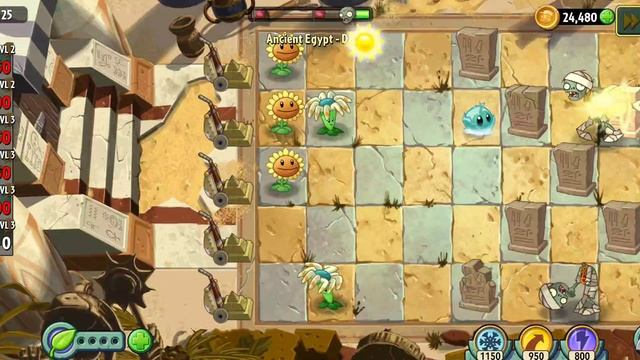 Играю в растения против зомби 2
