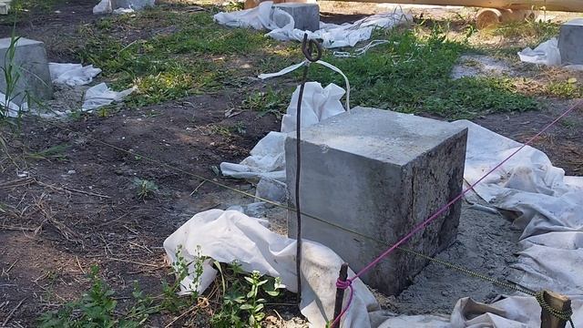 Постройка бани РОДа Труновых. ⚡😊🌞 2.1  Нижний венец. Подготовка.mp4
