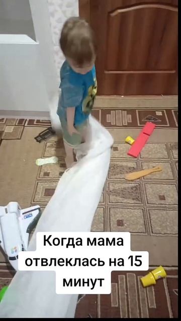 Когда мама отвлеклась на 15 минут