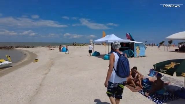 Ейск Краснодарский край сегодня 18 июня 2025. Какая погода, обстановка на пляже, море сейчас
