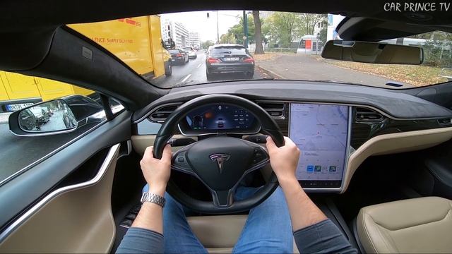 Tesla Model S 90D City POV Test Drive