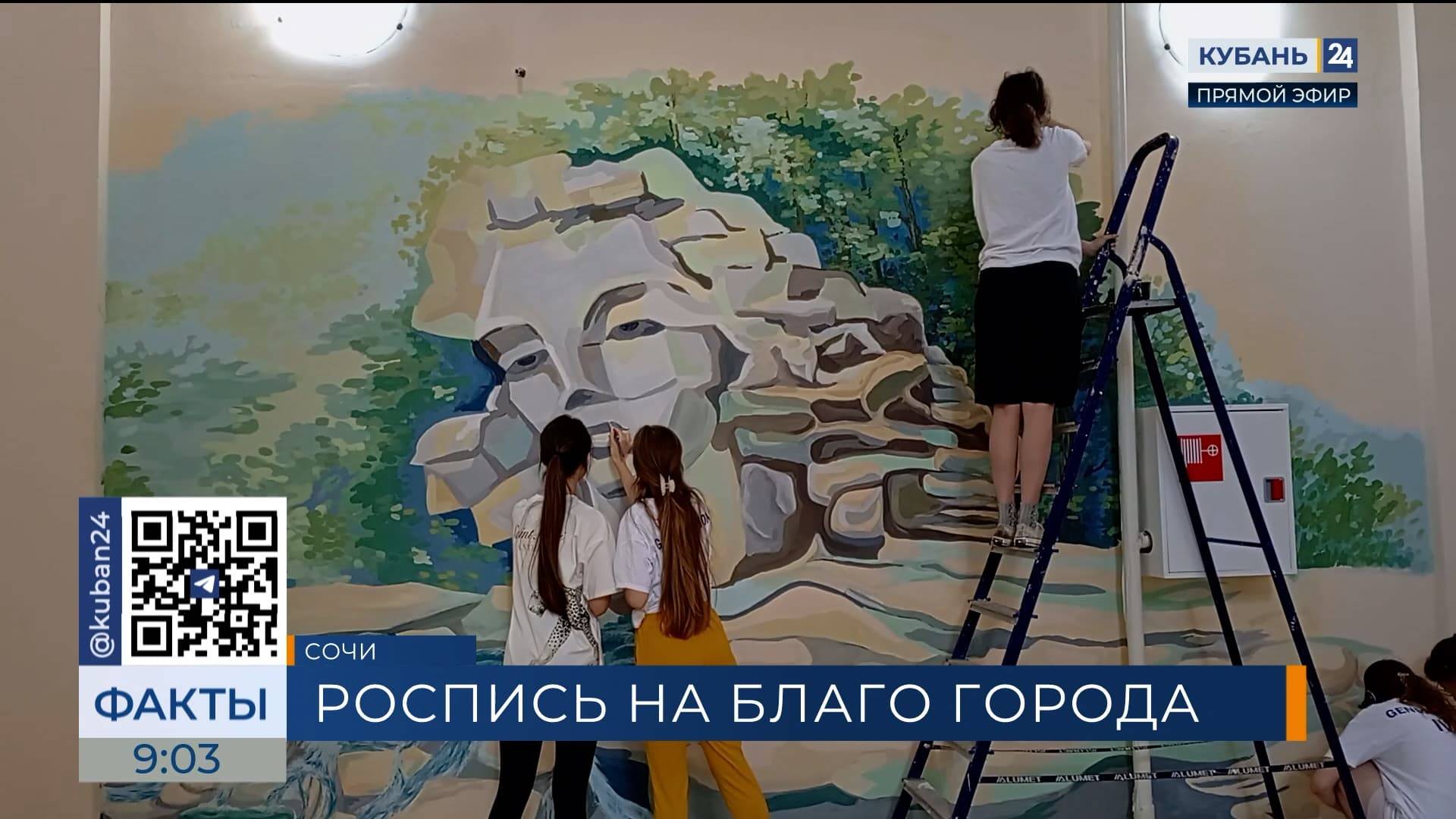 Стены курорта «Мацеста» в Сочи украсили росписи от студентов-дизайнеров