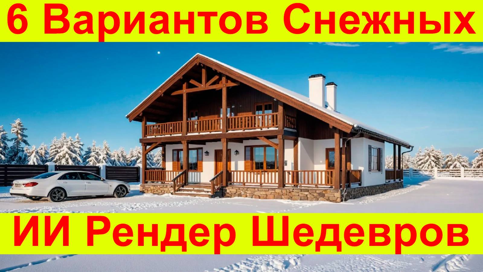 6 ИИ Рендеров Архитектурного проекта с помощью Нейросети. Смотрите
