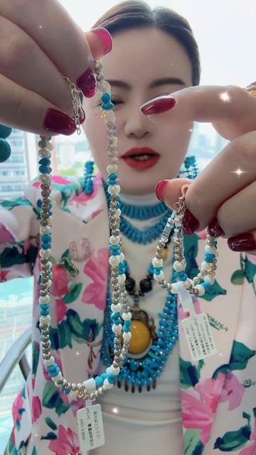 250617-13 Turquoise & Pearl Set: Deep-Sea Fantasy Adorned on the Body