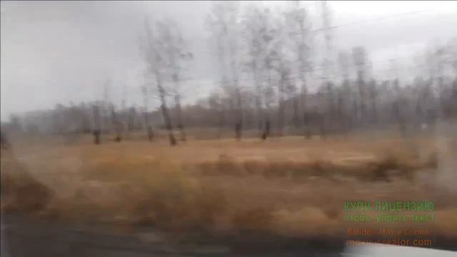 ВИД ИЗ ОКНА ПОЕЗДА ПОД СТУК КОЛЁС