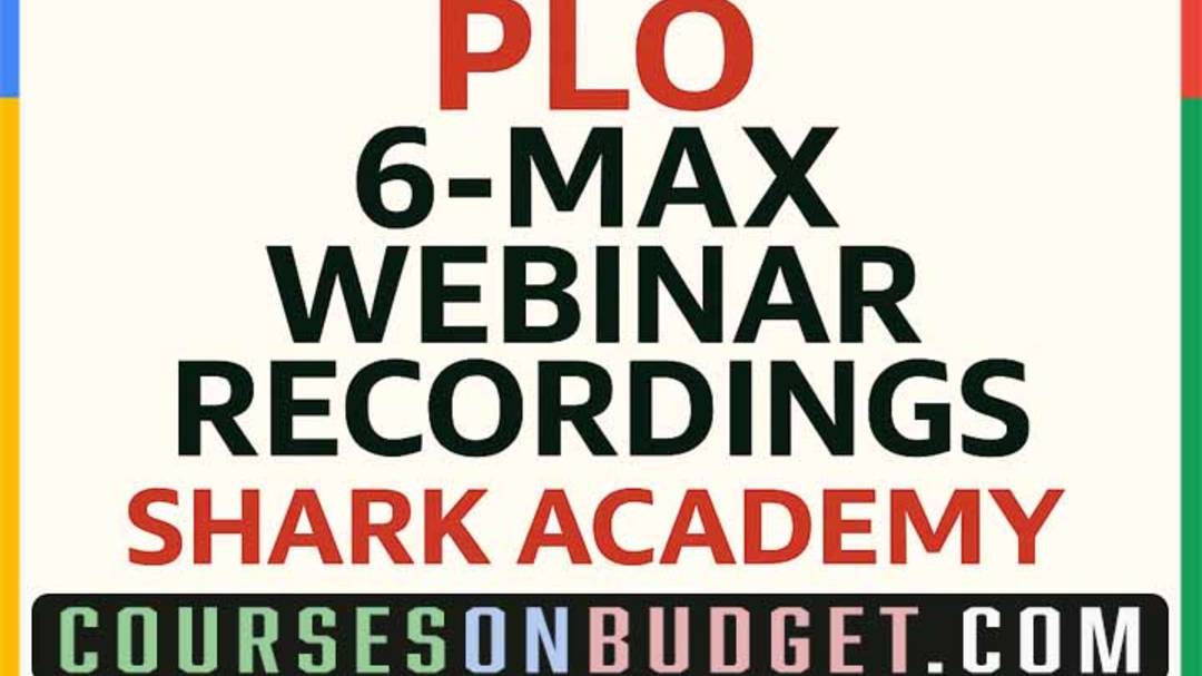BEST POKER COACHING PLO 6-max Webinar Recordings - Shark Academy