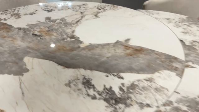 Стол обеденный Q-Home Bueno, 120/180 см, раздвижной, глянцевая керамика Luxury Pandora Solid