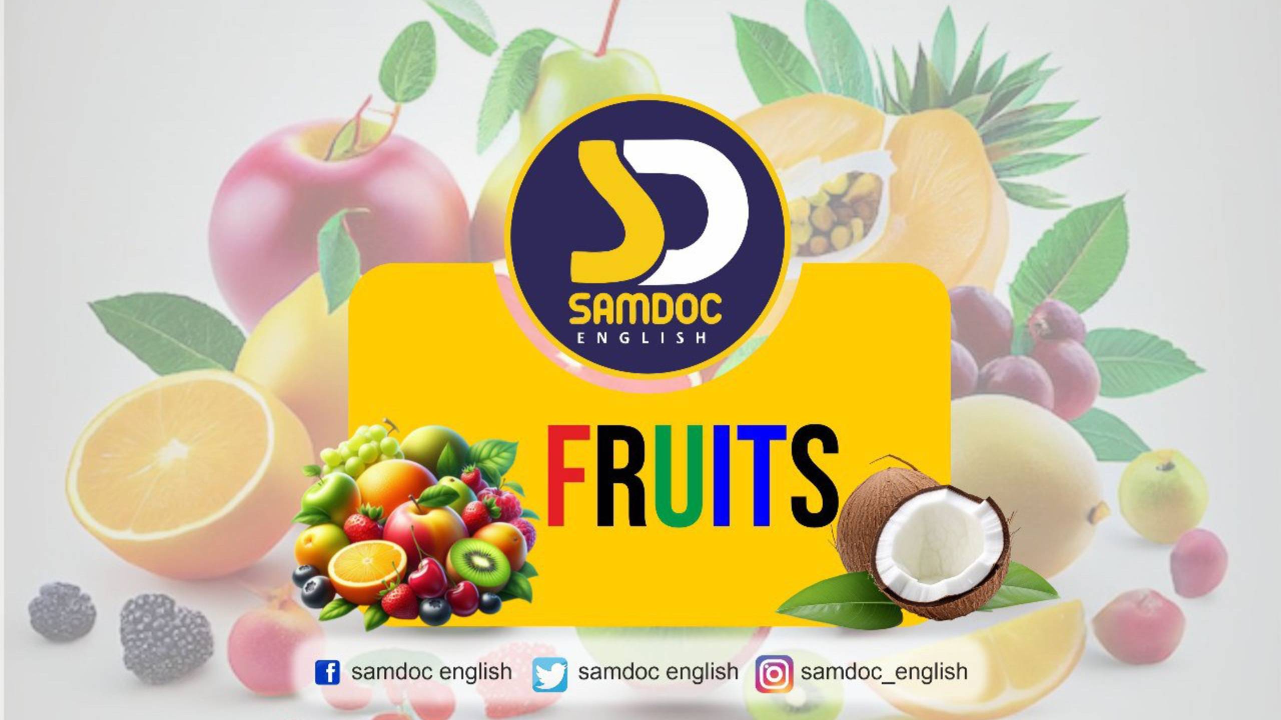 Master Fruits Vocabulary Fast! Essential English Words for Beginners & Travellers.