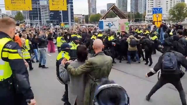 голандских майдаВОШЕК оказывается МОЖНО бить а бендеро-фашистких майдаВОШЕК нет