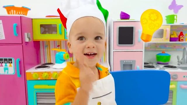 Влад и Никита - Крис учится готовить еду для автокафе