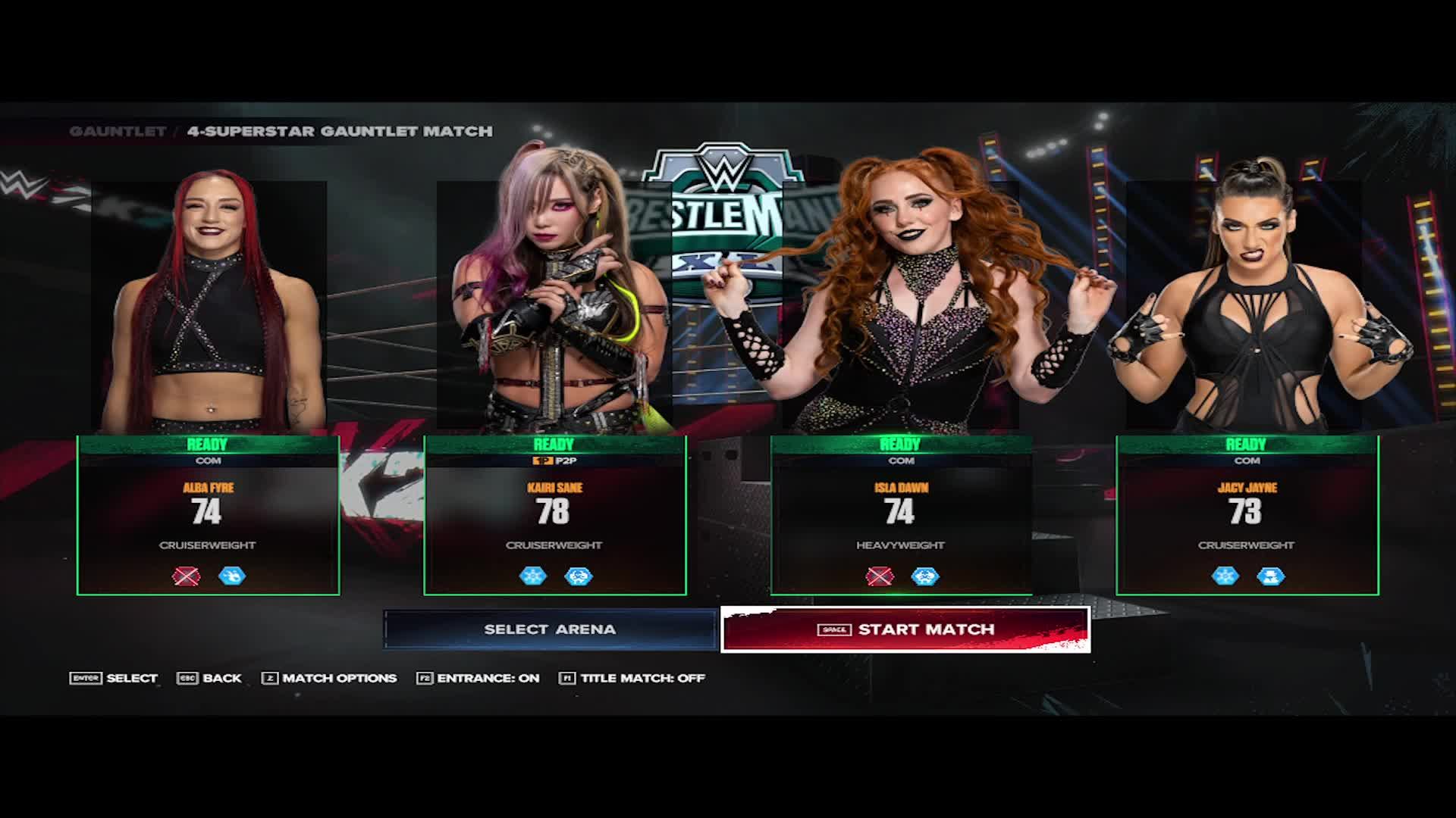 WWE2K24 битва девушек