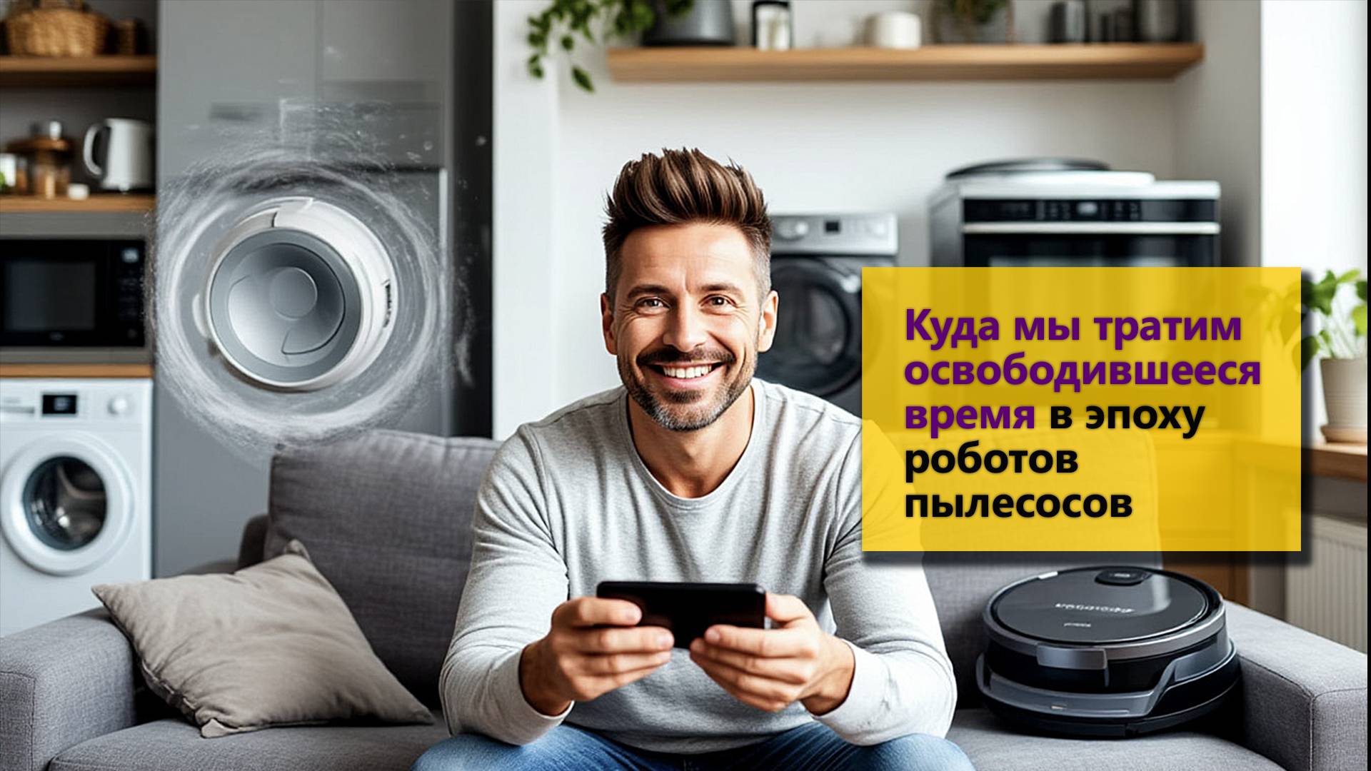 Куда мы тратим освободившееся время в эру роботов пылесосов