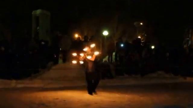 Шоу-номер "Dragon-staff"