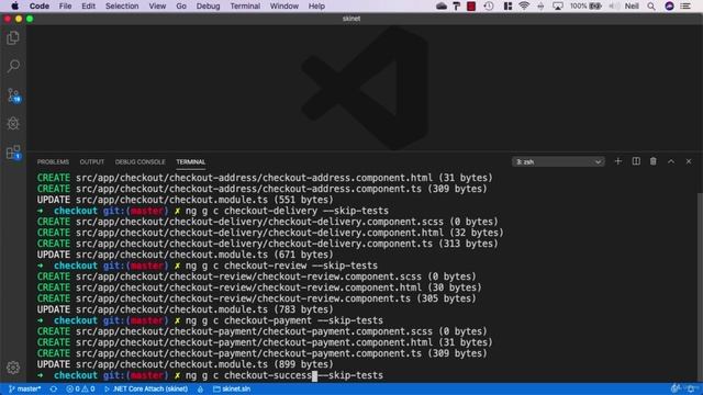234 Creating the checkout components