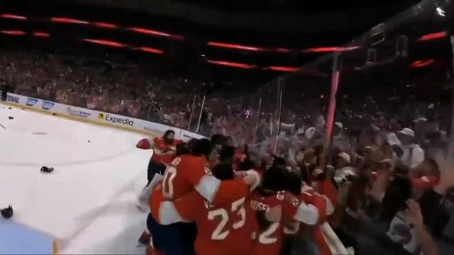 Первые секунды чемпионства. Флорида победитель кубка Стэнли 🏆🏆🏆 #nhl #news #sport