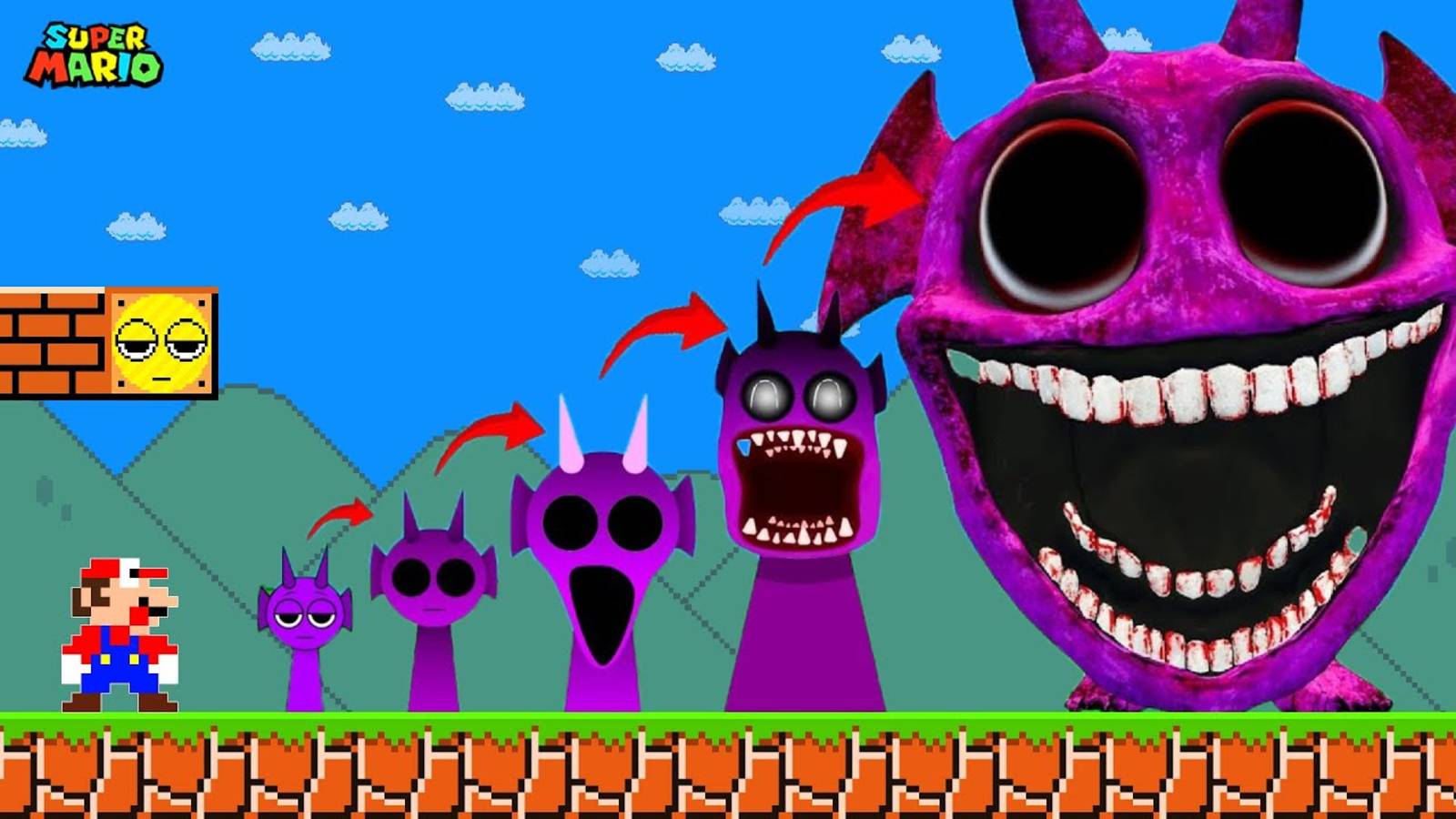 Марио и Луиджи против ЭВОЛЮЦИИ НОВОГО ХОРРОРА "Sprunki Calamity"
