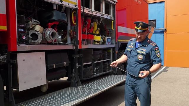 Единственный в России автоматический насосно-рукавный комплекс находится в СПСЧ Реутова 18.06.2025
