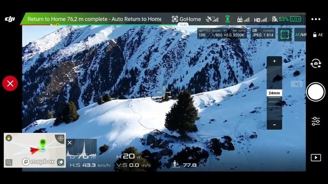 DJI MAVIC 2 | ATTI Mod | Включение, тестовый полет, летаем в мороз.