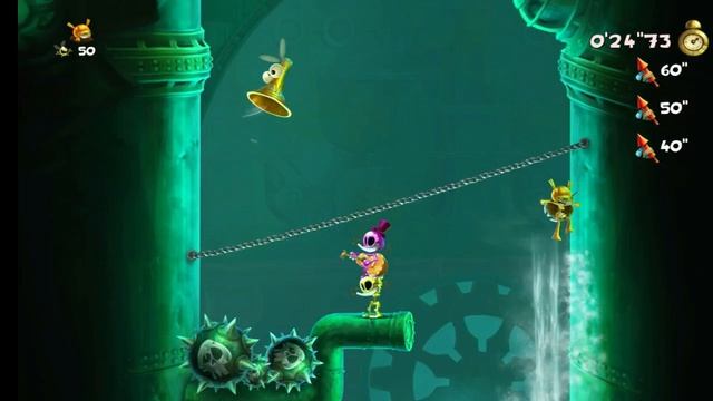Rayman Legends. 58. Этап Всегда найдется рыба побольше. Забег