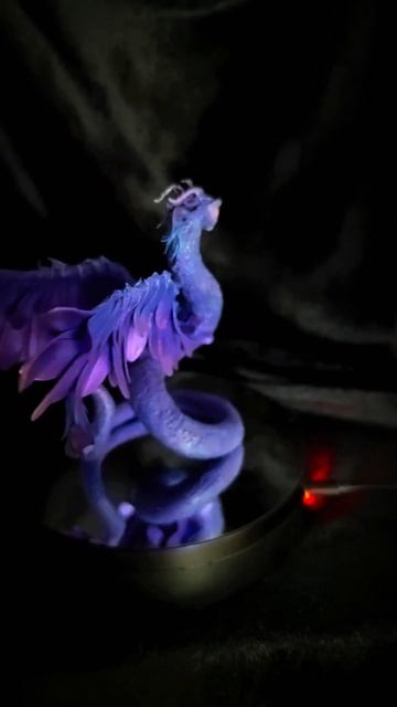 Handmade violet dragon  #handmadethings #artandcraft #dragons #artworks