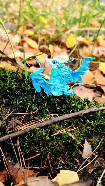 Blue dragon. Air elemental. #handmadethings #artandcraft #dragons