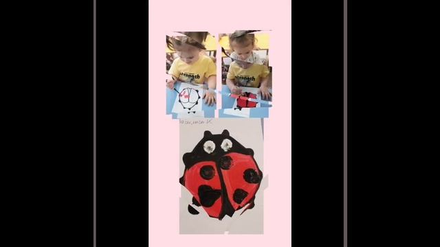 занятие по рисованию на тему:"Божья коровка!