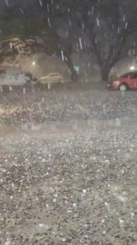 Градовый шторм в Сантана-ду-Ливраменту (Риу-Гранди-ду-Сул, Бразилия, 16.06.2025).