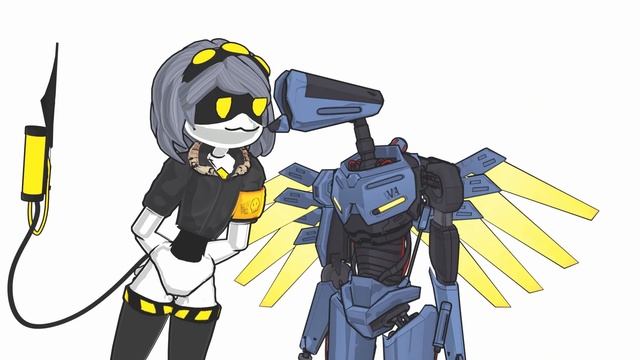 V x V1 [ Ultrakill x Murder Drones ] [ Blender animation ]