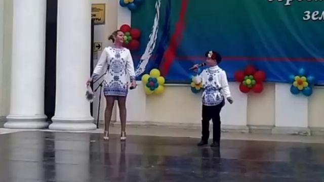 ЭРИК РАЙНЕР.ГИМН. Хороши весной в саду цветочки. Трудобеликовский 1 мая 2016г.