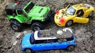 Прекрасные игрушки-конструкторы Ищут машинки в песке
