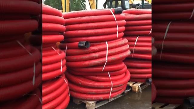 Гибкая труба двухслоная под кабель 110 мм | #pipe